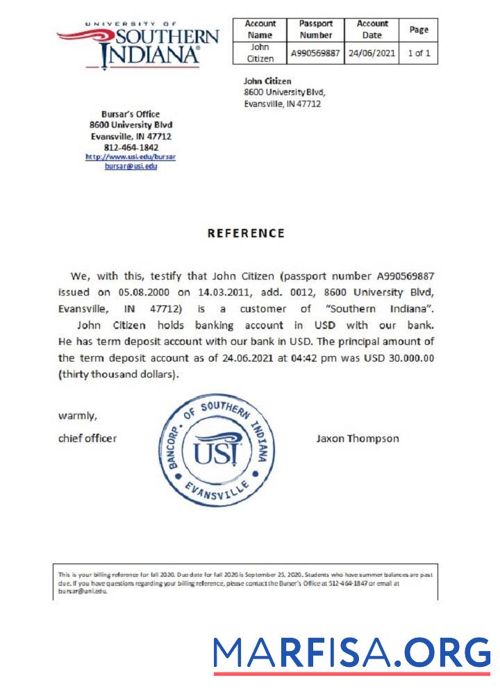 Downloadable USA Southern Indiana reference real example